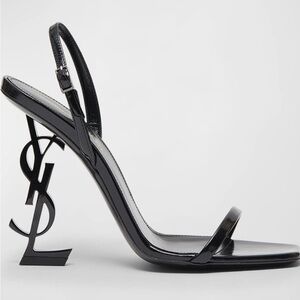 Yves Saint Laurent Black Stiletto Sandals
